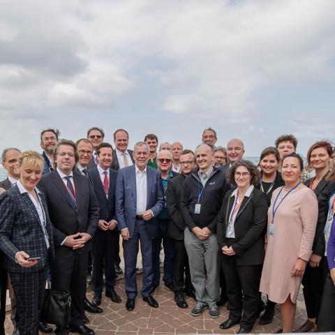 Austrian Federal President Van der Bellen and delegation for culture and science and visited the Albert Einstein Archives