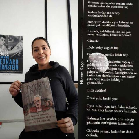 JAM Employee Hicran Saco publishes poem in turkish newspaper