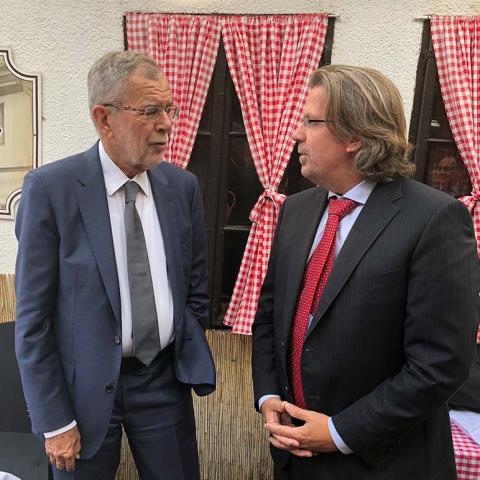 Austrian Federal President Van der Bellen is on an official visit to the Serbian capital Belgrad.