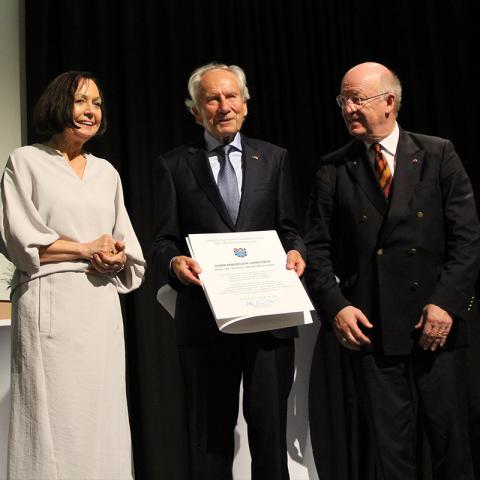 Professor Dr. August-Wilhelm Scheer, shareholder of JAM MUSIC LAB GmbH becomes honorary citizen of the  state capital Saarbrücken