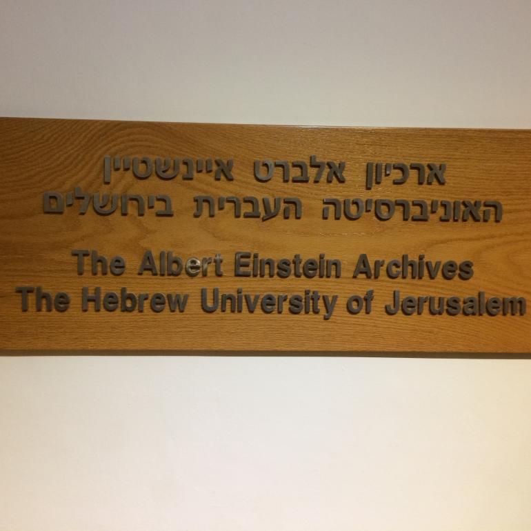 Austrian delegation for culture and science and visited the Albert Einstein Archives