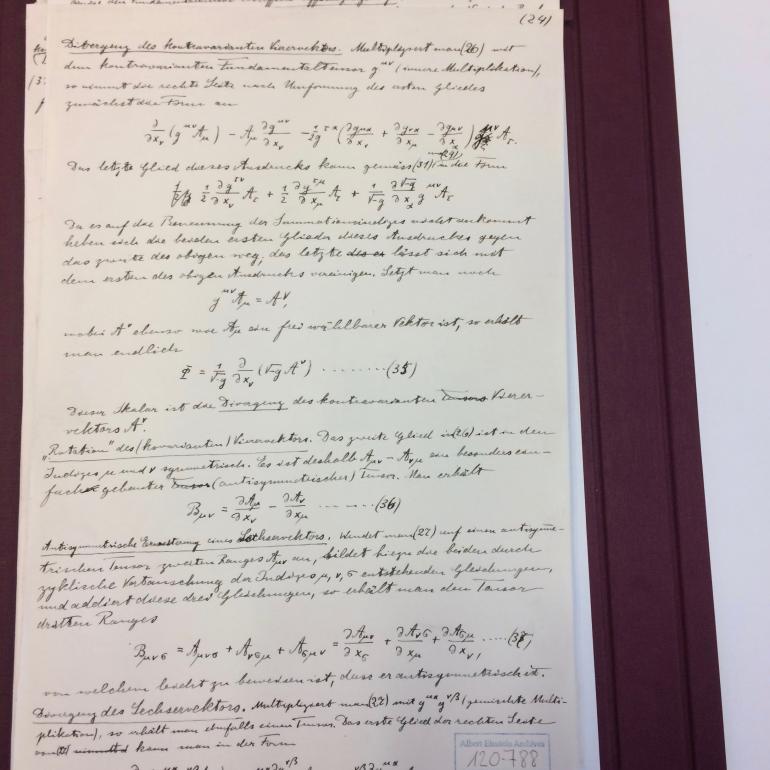 Austrian delegation for culture and science and visited the Albert Einstein Archives