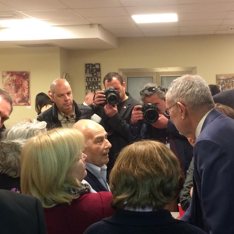 Austrian delegation for culture and science and visited the Albert Einstein Archives