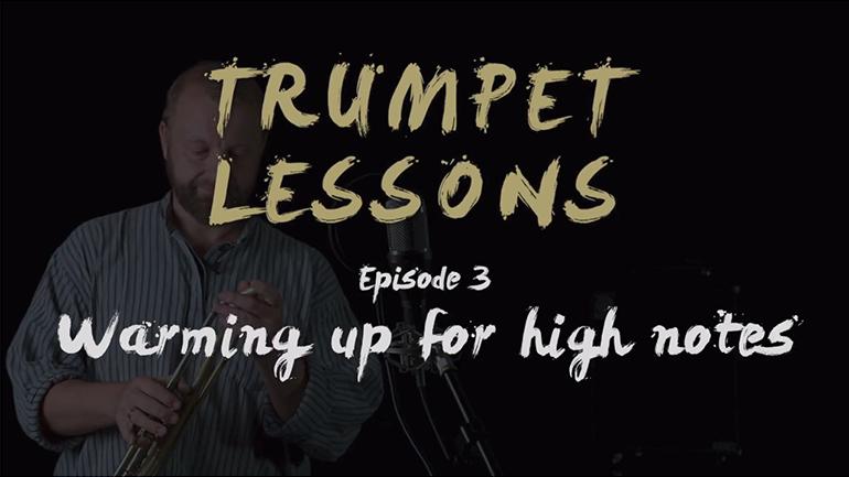 JAM trumpet lessons: Episode 03 - warming up for high notes